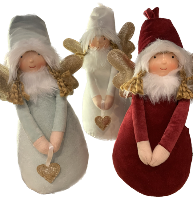 Angel Christmas Velvet Dress and Golden Wings Angel Christmas Velvet Dress and Golden Wings